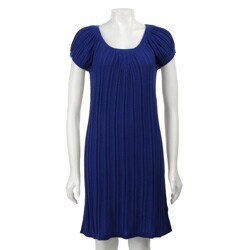 Calvin Klein Women's Short-sleeve Scoop-neck Sweater Dress.