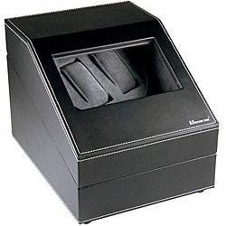 Dual-slot Black Multifunctional Watch Winder