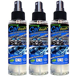 Car Fresh Air Deodorizer 4-ounce Spray Bottle (Pack of 3)