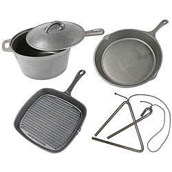 Buffalo Cast Iron 5-piece Cookware Set