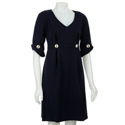 Tiana B Women's Solid Ponte Dress.