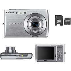 NIKON COOLPIX S202 8.1 MP Digital Camera (Refurbished) w/