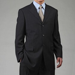 Wall 
Street Men's Pinstripe 3-button Suit