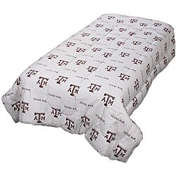 Texas A&M Queen-size White Comforter Set