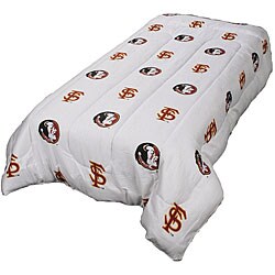 Florida State Queen-size White Comforter Set