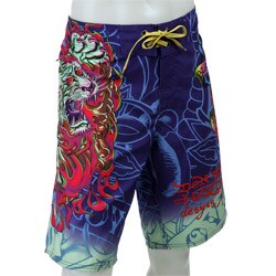 Ed Hardy Men's 'Tiger of Death' Board Shorts