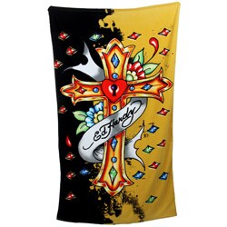 Ed Hardy 'Cross' Beach Towel