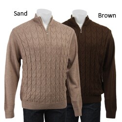 Alex Cannon Men's Wool Blend 1/4-zip Sweater