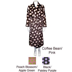 Mod Dots Women's Plush Bathrobe.