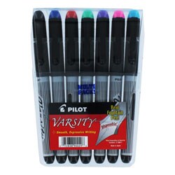 Pilot Varsity Multi-pack Disposable Fountain Pens (Pack of 7)