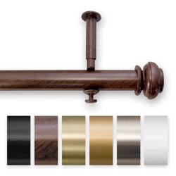 Bold Pole 48 to 86-inch Adjustable Curtain Rod Set