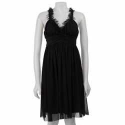 Jonathan Martin Women's Black Mesh Dress