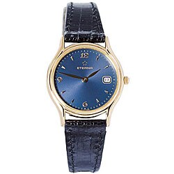 Eterna Women's Rialto Goldplated Blue Watch
