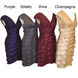 London Times Women's Shimmer Dress | Overstock.com