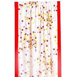 Cotton Sateen Confetti Multicolor Curtain Panel (42 in. x