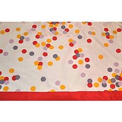 Cotton Sateen 350 Thread Count Confetti Multicolor Valance