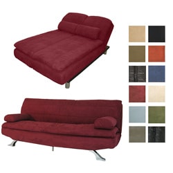 Mystic Microfiber Suede Click Clack Futon Sofa Bed