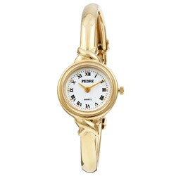 Pedre Women's Goldtone Thin Fashion Bangle Watch
