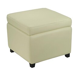 Jonathan Off White Flip-top Ottoman