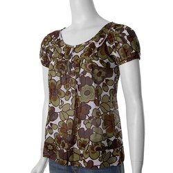 Derek Heart Junior's Lightweight Floral Print Tunic