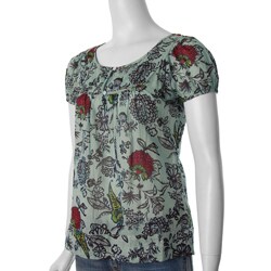 Derek Heart Junior's Lightweight Floral Print Tunic
