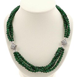 Aventurine Silver 4-strand Necklace (Thailand)