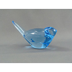 Baccarat Aquamarine Crystal Titi Bird
