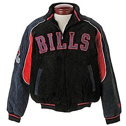 NFL Buffalo Bills Full-zip Suede Varsity Jacket
