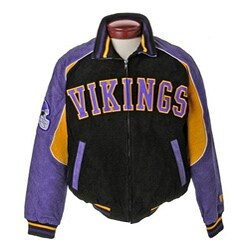 NFL Minnesota Vikings Full-zip Suede XXL Varsity Jacket