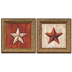 Sliney 'Small Stars' Framed 2-piece Wall Art