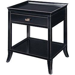 Onyx Finish Serving Tray/ Accent Table