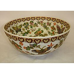 Butterfly Frolic Porcelain Bowl