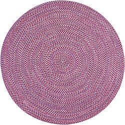 Smithfield Burgundy Braided Rug (8' Round)