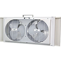 Comfort Zone 9-inch Portable Twin Window Fan
