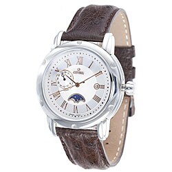 Gevril Men's Prime Minister Dual Time Zone White Dial Watch