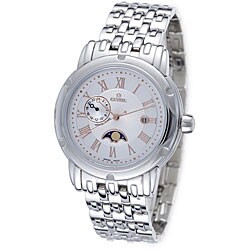 Gevril Men's Prime Minister Dual Time Zone Silver Dial Watch