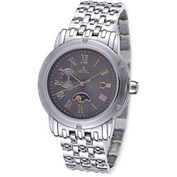 Gevril Men's Prime Minister Dual Time Zone Grey Dial Watch