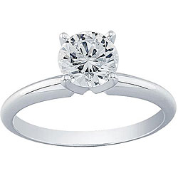 14k Gold 1/2ct TDW IGL Certified Diamond Engagement Ring (H, VS)
