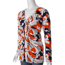 Pop Ulation Women's Long-sleeve Smocked Tunic