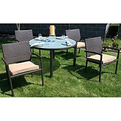 Regis All-weather Wicker 5-piece Patio Furniture Set