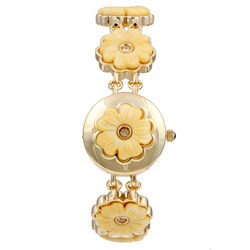 Marcel Drucker Collection Women's Yellow Daisy Watch