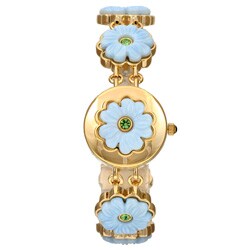Marcel Drucker Collection Women's Blue Daisy Watch