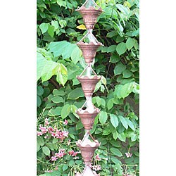 Butterfly Scallop 8.5-foot Cupped Copper Rain Chain