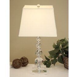 Crystal Circle Table Lamp