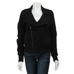 Sanctuary Lila Women's Biker Black Sweater.