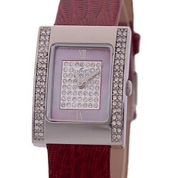 August Steiner Women's 'Bling' Swiss Gemstone Watch