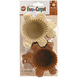 Wilton Silicone Teddy Bear Fun-cups Baking Cups (Pack of 12)