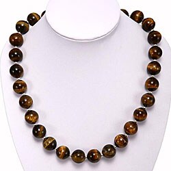 Silver Tiger Eye Necklace (Thailand)