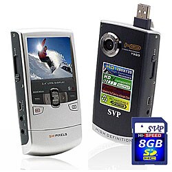 SVP T300 Grey HD 720p Pocket Camcorder