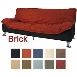 Panache Microfiber Suede Click Clack Futon Sofa Bed